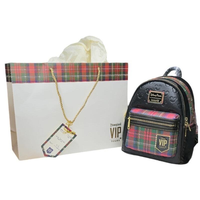 Exclusive Disney Parks Loungefly VIP Plaid Mini Backpack with Ear Holder Strap Holiday Red Plaid Collection on shopDisney — EXTRA MAGIC MINUTES main image 3