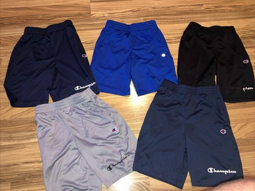 Champion Shorts Boys Youth Medium Bundle Pockets Elastic Waist
