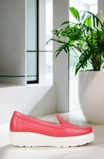 Naturalizer Womens Pink Luanna Casual Leather Slip on Loafers Size 8.5M NIB