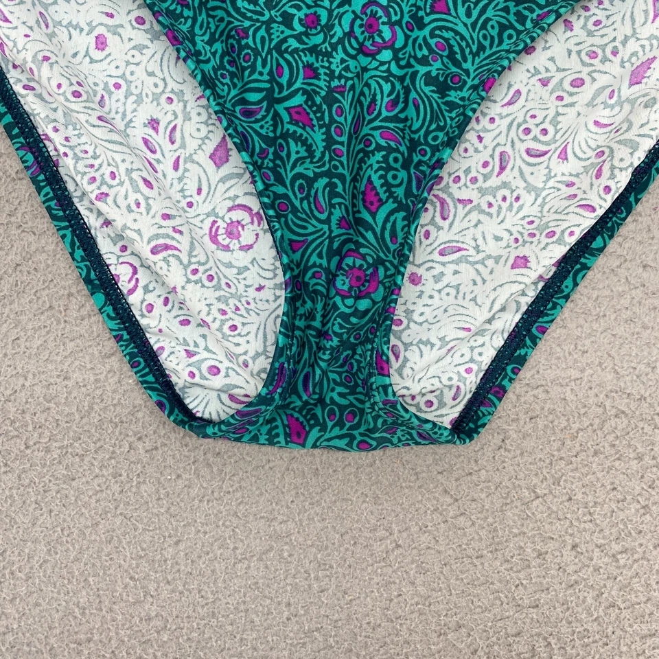 Женское бикини Patagonia Размер Small Paisley Sunamee Низкая посадка Зеленое Бирюзовое - Изображение 3 из 4
