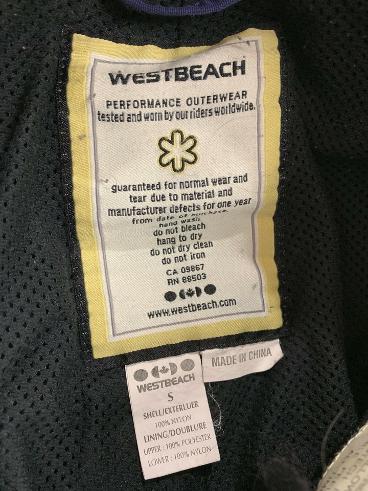 WESTBEACH SUMMIT WOMENS SNOW SKI NYLON PANTS SIZE S eBay