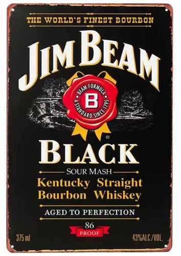 Mirror Jim Beam Black whiskey pub/bar, mancave, home