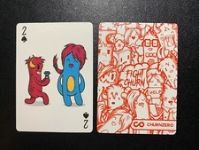 Swap Playing Card   CHURN MONSTER   Will You Marry Me  TWO OF SPADES