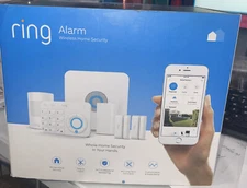 Ring Alarm Home Security Kit 2nd Gen Wireless - 8 Piece - White