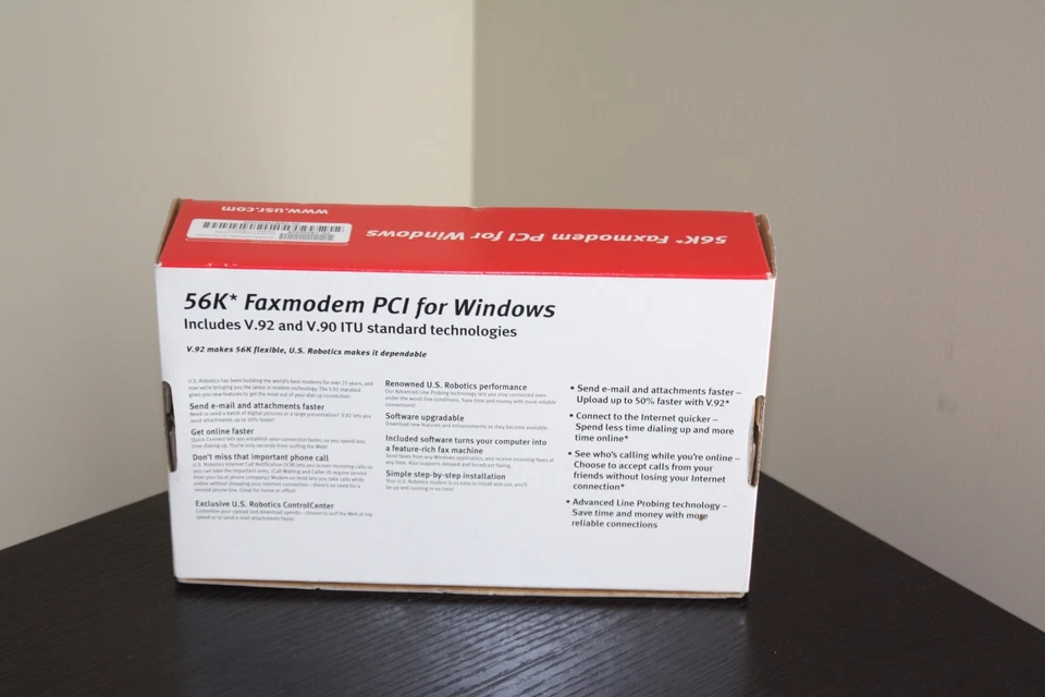 US Robotics 56k Faxmodem PCI for Windows Model 5699B - Image 2 of 4