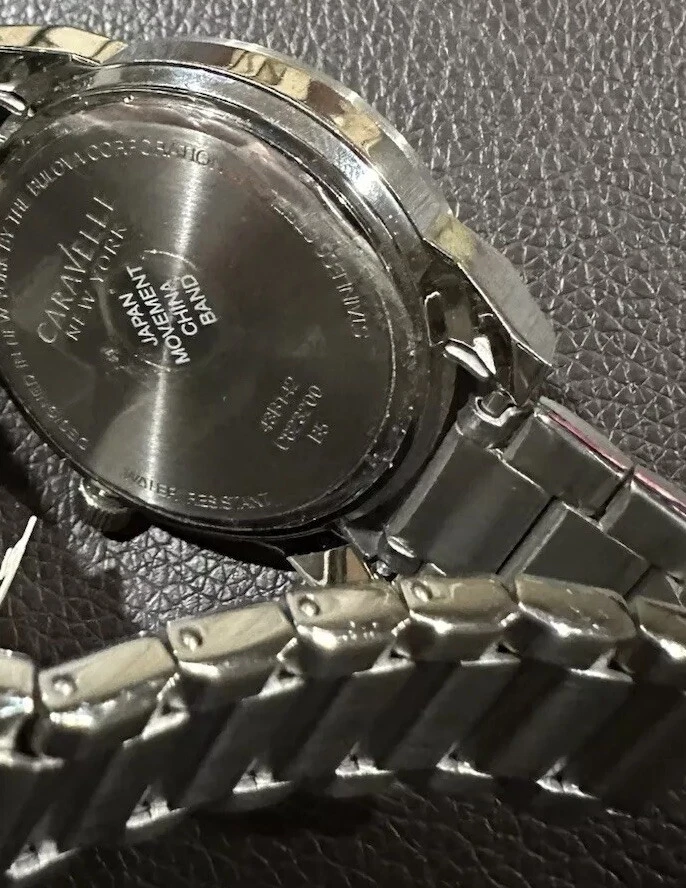 Reloj Caravelle By Bulova Tres Manos NY 43B142 Acero Inoxidable Hombre Esfera 46mm Foto 2 de 4