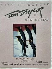Tom Taylor Penguin Patter Cross Stitch Chart Pattern Gift of Nature TT09