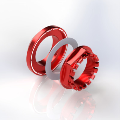 Ducati Rear Wheel Nut Nut Rear Wheel M38 Single Arm Swingarm Red NEW