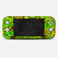Skins Decals wrap for Nintendo Switch Lite - green glass trippy psychedelic