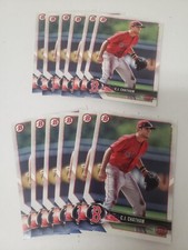 12 2018 Bowman Prospects C.J. CHATHAM card lot BOSTON RED SOX #117 Baseball