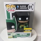 Funko Pop! Heroes #01 Batman 75th Anniversary GREEN EE Exclusive NEW Protector