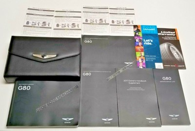 2017 GENESIS G80 OWNERS MANUAL V8 5.0L V6 3.8L G 80 LUXURY PREMIUM