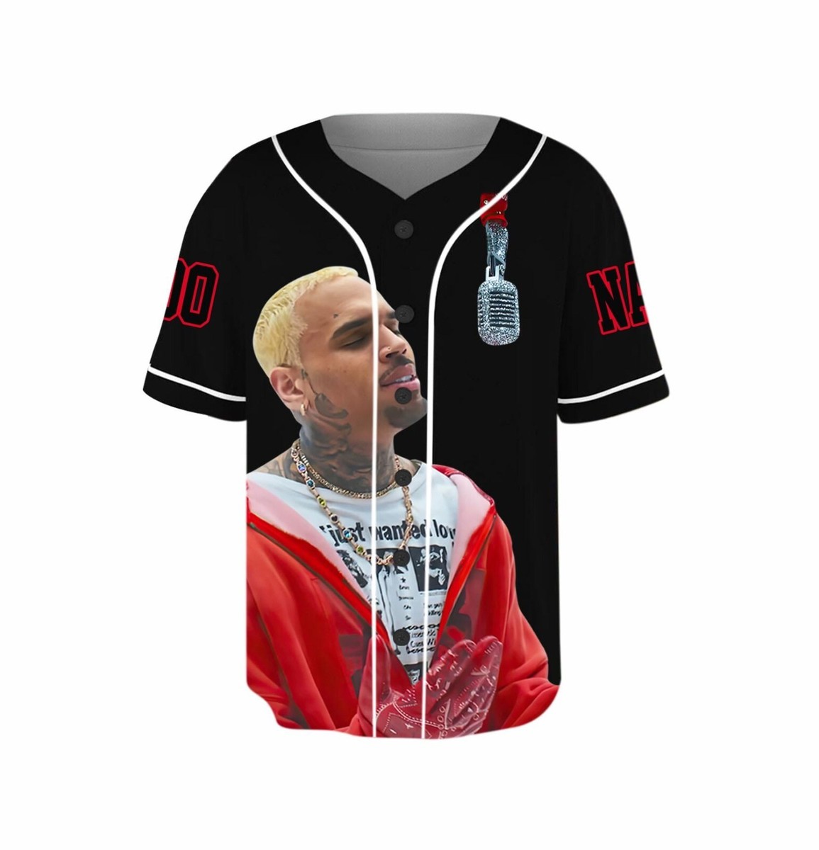 Chris Brown Breezy Bowl Baseball Jersey, Personalized Chris Brown Tour  Jersey | eBay
