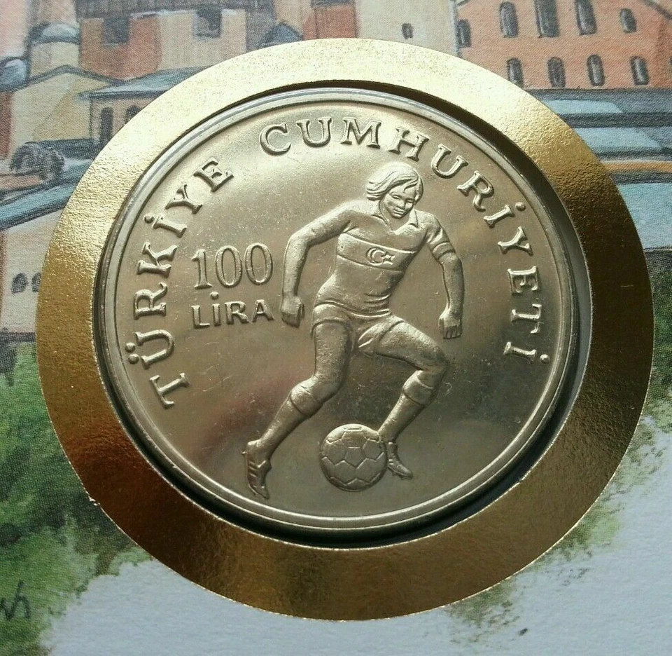 [SJ] Turkey Islamic Hagia Sophia Mosque 1985 Football Soccer FDC (coin cover)  - Image 2 of 4