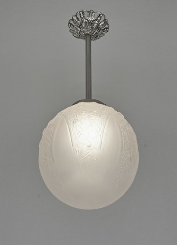 DELATTE : FRENCH ART DECO PENDANT CHANDELIER .............. 1925 1930 muller era - Picture 3 of 12