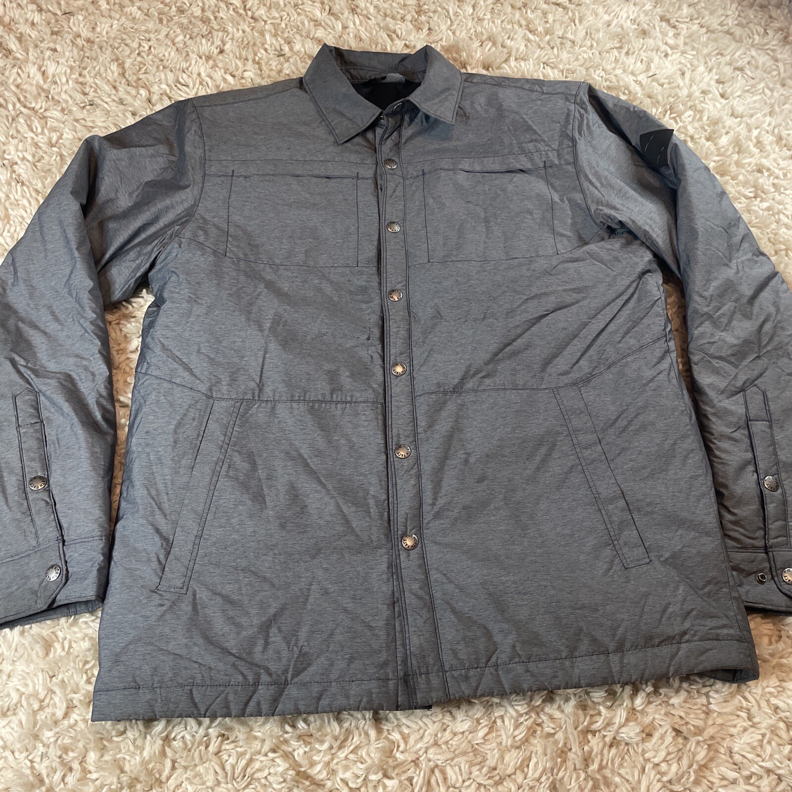 North Face Lefferets Shacket Polyester Jacket Gre… - image 1