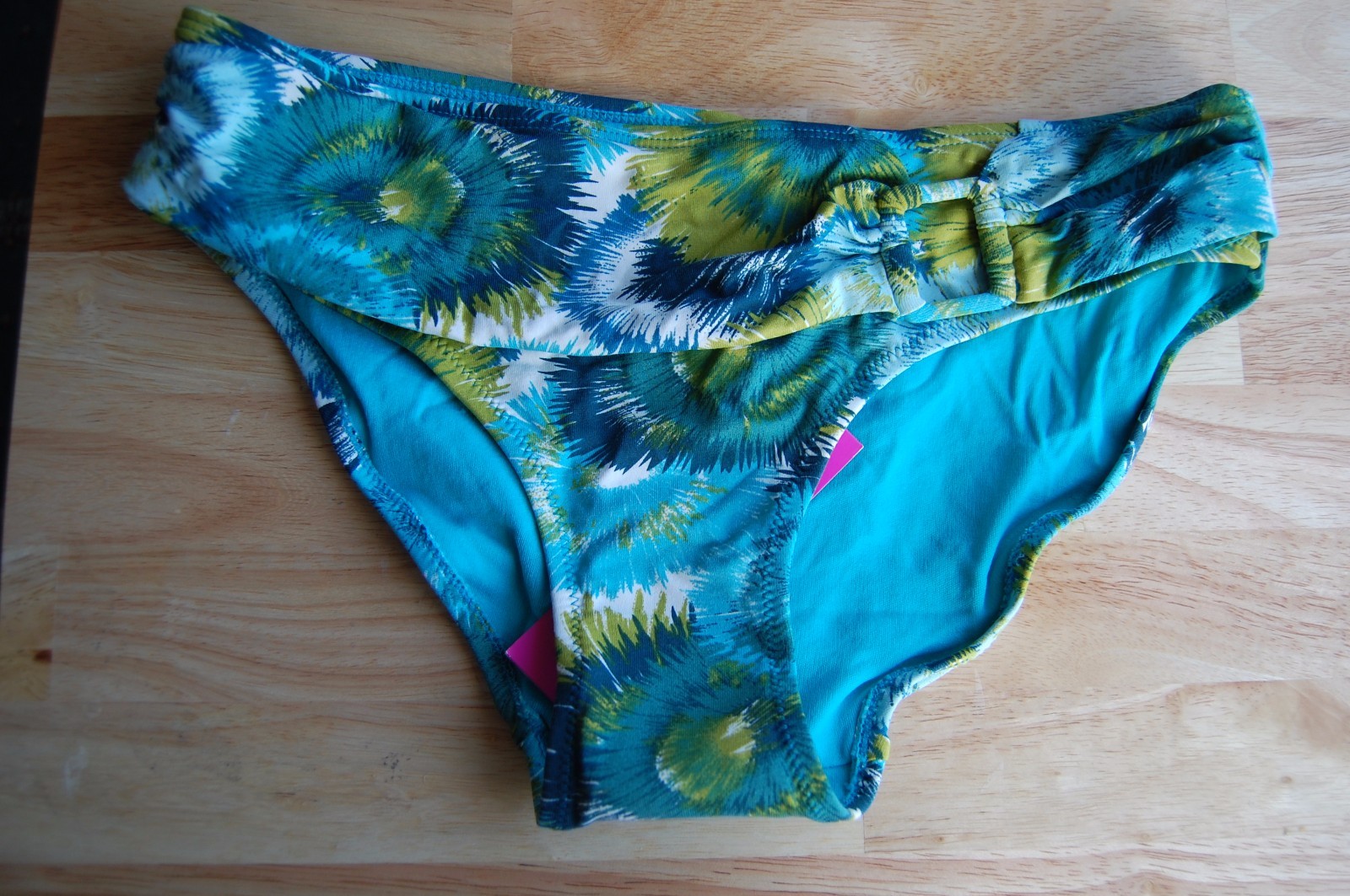 Monsoon Sardinia Turquoise Bikini Bottoms Imitation Belt Size UK 10 BNWT