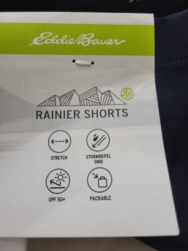 Eddie Bauer Men's Big&Tall Rainier Shorts * Blue * Zip Cargo * Size 52 * NWT - Picture 8 of 13