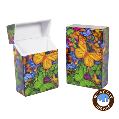 Tattoo Butterfly #2 Plastic King Size Cigarette Case
