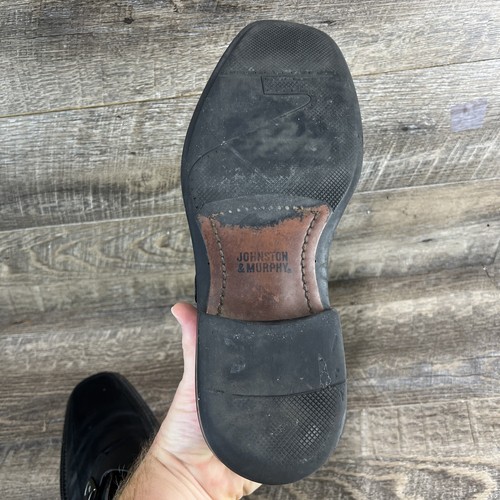 Johnston Murphy Monk Men's Shoes SZ 9.5 Black Leather Monk Buckle - Picture 12 of 20