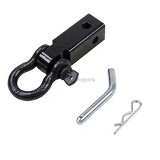 Heavy Duty 2" Trailer Hitch Receiver 3"/4" D Ring Bow Shackle Off Road Pulling