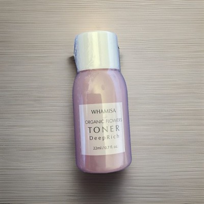 WHAMISA Organic Flowers TONER Deep Rich Toner MINI .7oz, 22ml EXPIRED 23