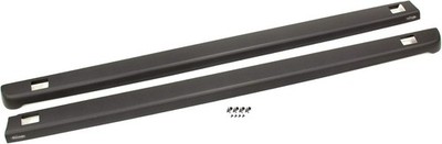 Bushwacker Ultimate BedRail Caps - SmoothBack w/ Stake Holes | 2-Piece Set, Blac