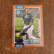 2026 Topps Baseball Agustin Ramirez Walk This Way /25 Orange SSP #287