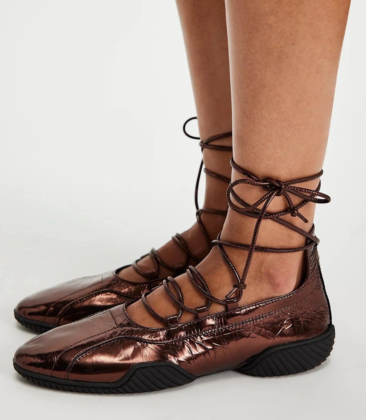 Free People Miista Averie Wrap Ballerina     Met 39/8.5-9