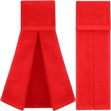 2 PCS Red Cotton Sports Football Towel, Closure, Pitching Sweat, Gym, Men