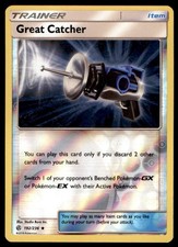 Great Catcher 192/236 Uncommon Cosmic Eclipse Pokemon Reverse Holo Near Mint