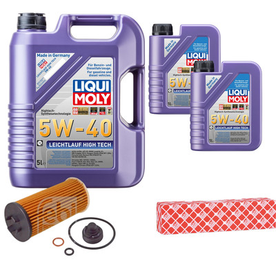 FEBI Inspektionspaket 7L LIQUI MOLY 5W-40 Leichtlauf High Tech für BMW X2 F39