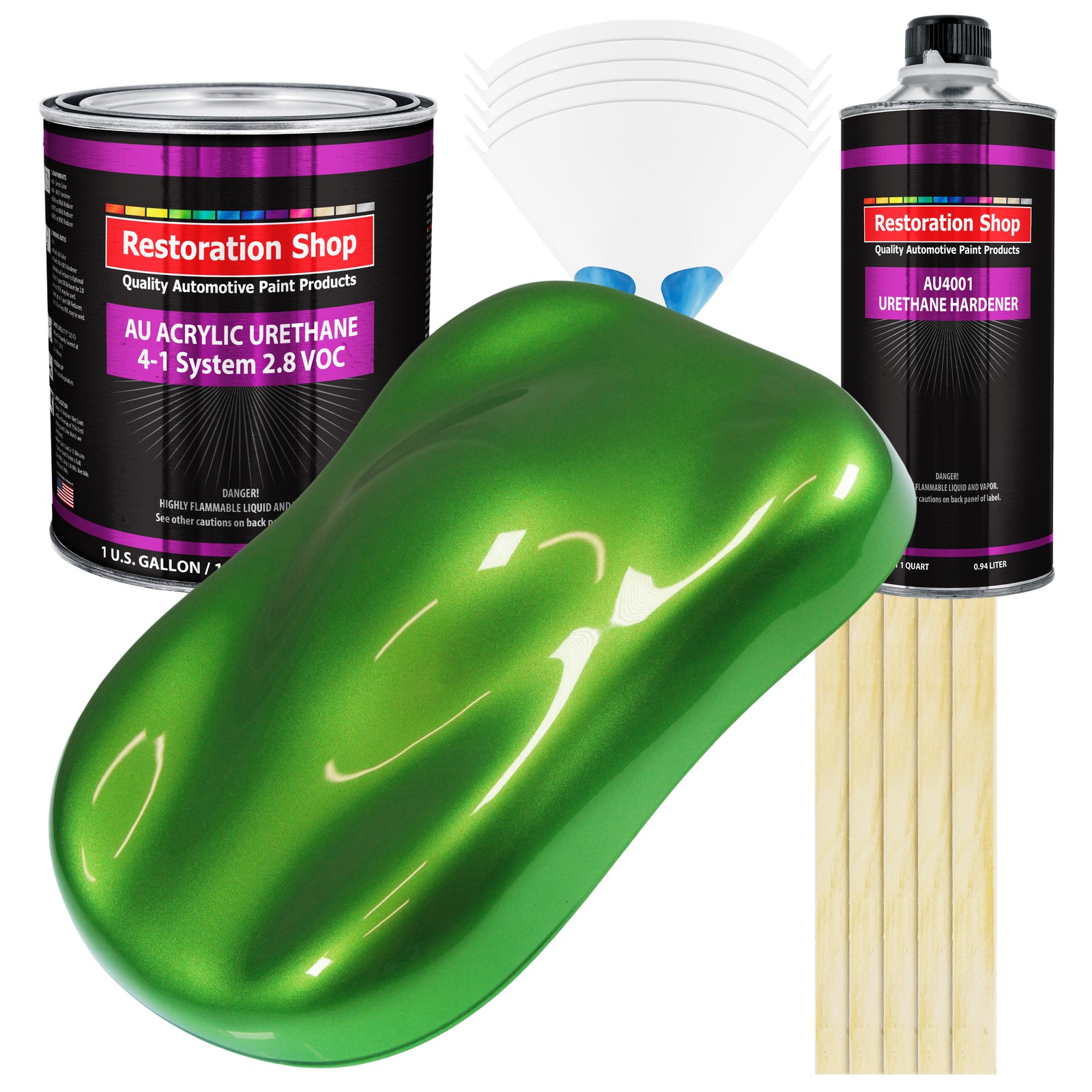 Synergy Green Metallic Acrylic Urethane Auto Paint Gallon Kit for Restoration