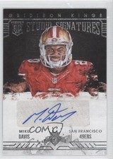 2015 Panini Gridiron Kings Rookie Studio Signatures 201/249 Mike Davis Auto 0f8