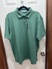 Black Clover Johnnie Polo Shirt Large Radiance NWT Golf Jade Live Lucky