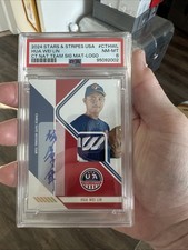 Hua Wei Lin 1/1 Patch & Auto 2024 Panini Stars and Stripes Chinese Psa 8