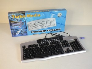Retro Turbo Media Enhanced Keyboard für PC - unbenutzt noch originalverpackt