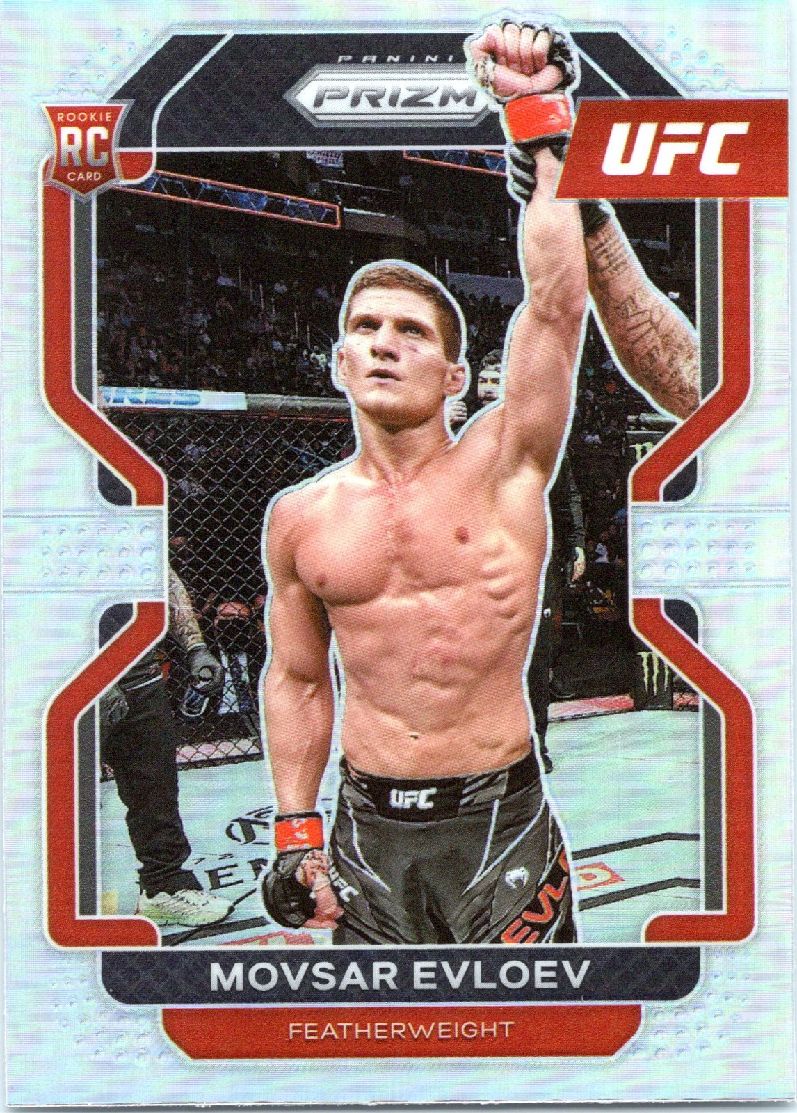 2022 Panini Prizm UFC - Movsar Evloev #130 Silver Prizm (RC)