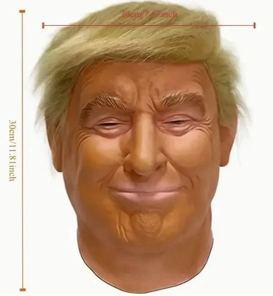 Donald Trump Mask Latex W/Hair Overhead Politician USA American President Mask