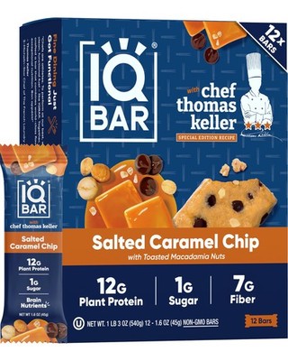 Clean Plant Protein Bars - Salted Caramel Chip - 12 Count - Keto, Vegan, High...