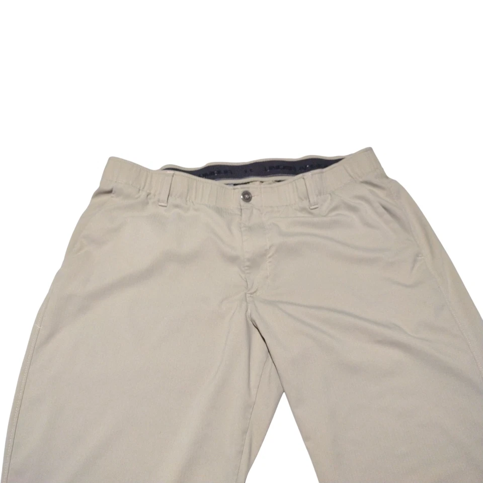 Under Armour Pants Mens 40x32 Beige The Showdown Athletic Performance Activewear - Image 3 of 4