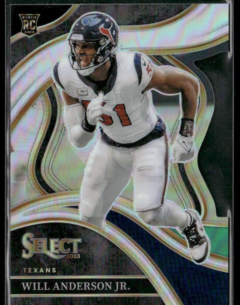 2023 Panini Select - Will Anderson Jr. Black and Green Die Cut #207 Texans