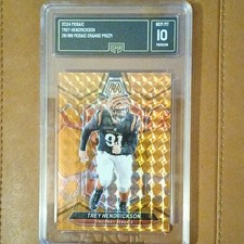 Panini 2024 Mosaic Trey Hendrickson #48 Orange Prizm /199 GMA 10 Bengals NFL