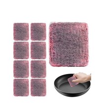 4 Scouring Pads Metal Sponges, Non Stick Pan Scourers Washing Up Wire Sponge