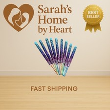 Warm Crochet Hooks, 9 Sizes 2.25 to 6.5mm Ergonomic Mermaid Extra Long Croche...