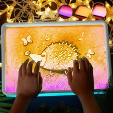 Light Table/Box for Kids | Sand Painting Light Box | Sensory Light Table for ...