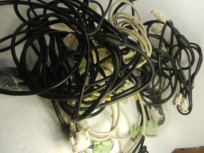 Lot Of 20X - VIDEO CABLES  DVI-D Dual Link Male To Male Cables Medical Green Bl