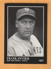 Frank Snyder New York Giants 1991 Conlon TSN #232 San Antonio Texas