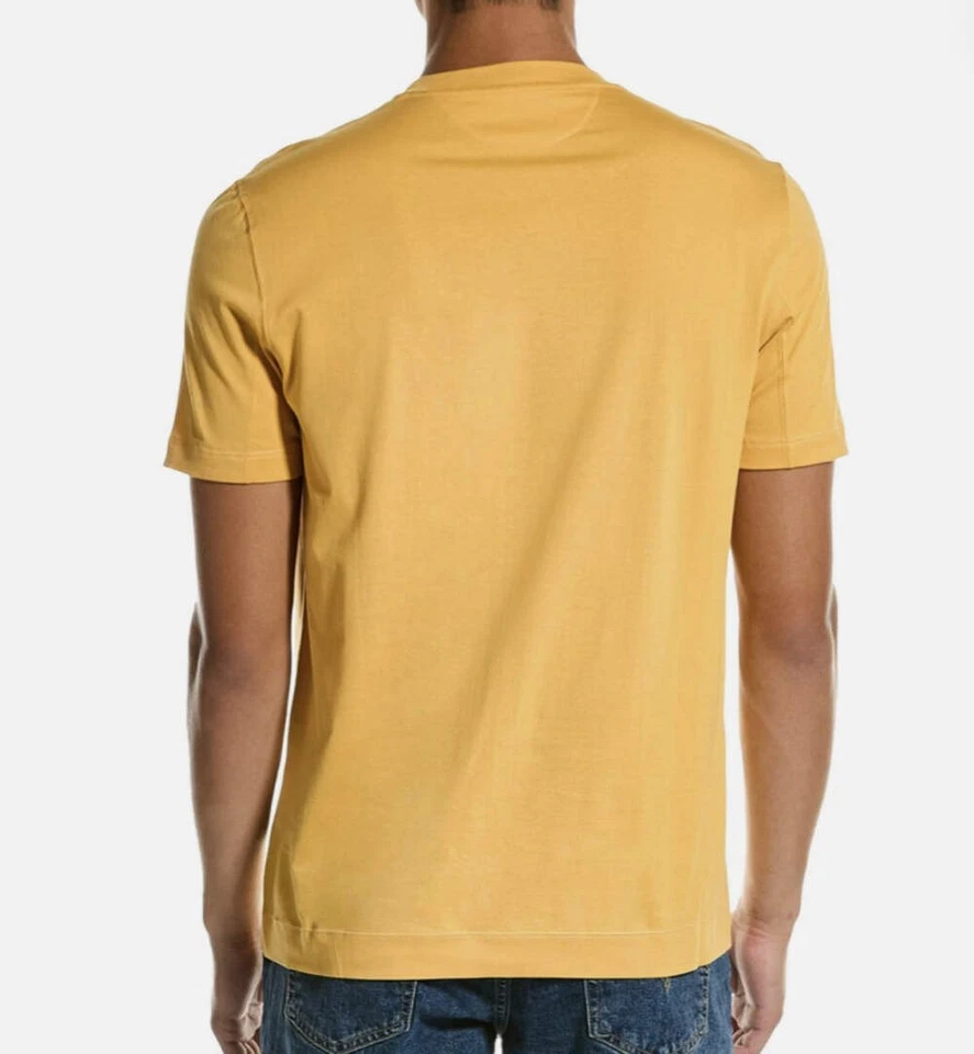 Мужская желтая футболка Brunello Cucinelli - Изображение 2 из 2