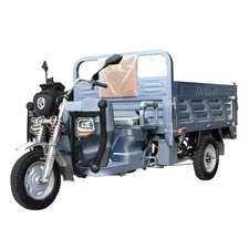 1500W Electric Cargo Trike w  Hydraulic Dump, 60V Battery 1764LB Capacity